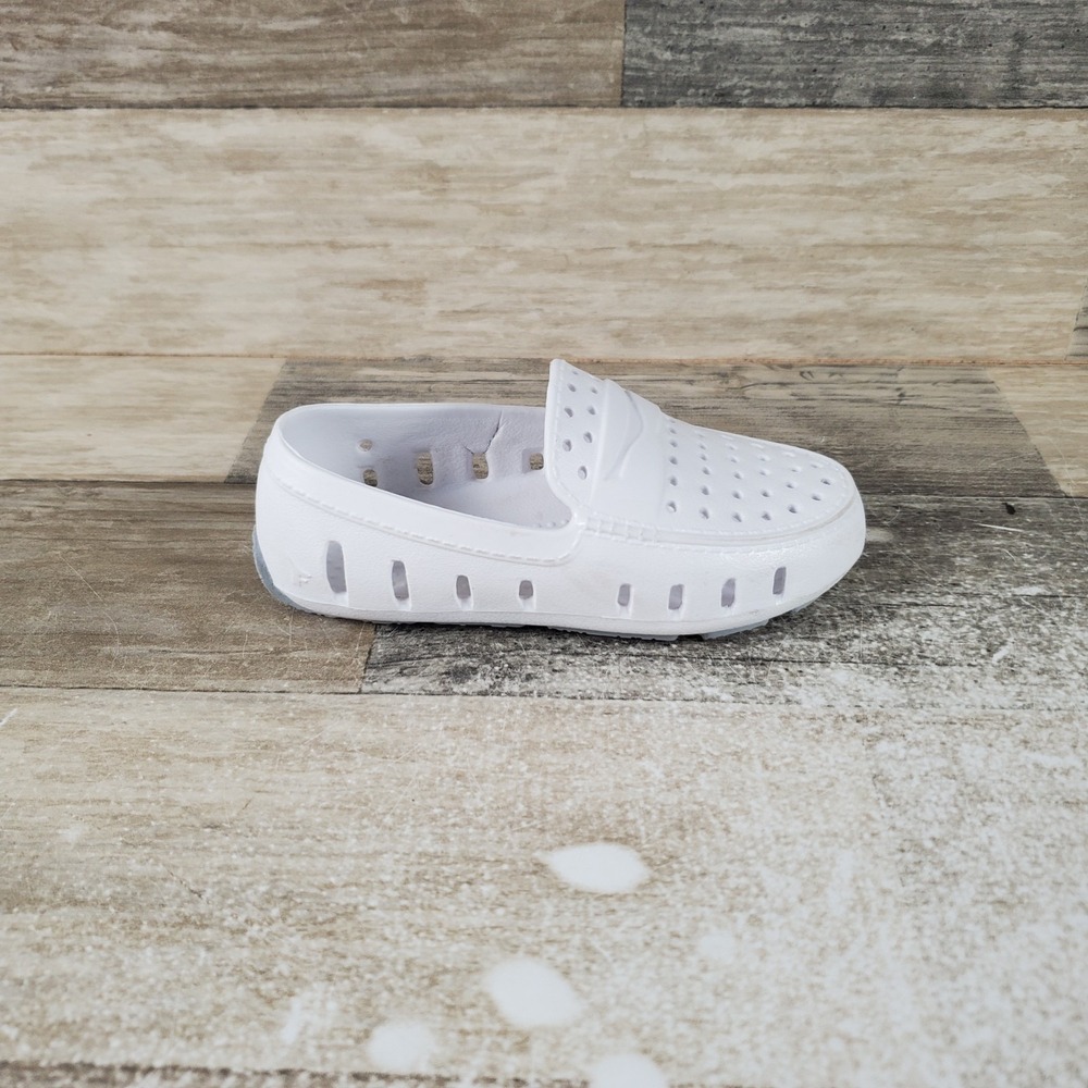 Floafers Prodigy Driver Toddlers Loafers Sz 6 White Rubber Slip On Round Toe